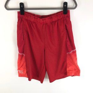 Nike Elite Mens Basketball Training Shorts Pockets Drawstring Red Orange M